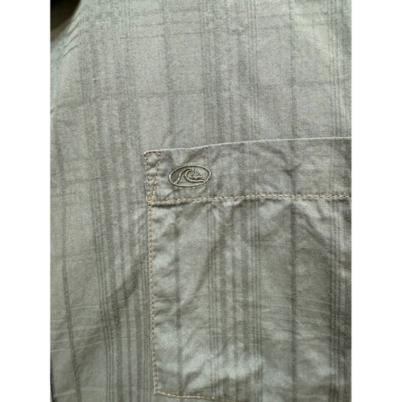 Quiksilver‎ Edition Mens Regular Fit Short Sleeve Button Up Shirt Blue Plaid XXL - Picture 4 of 12